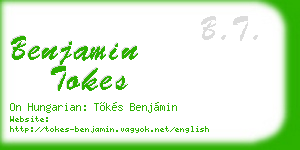 benjamin tokes business card